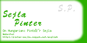 sejla pinter business card